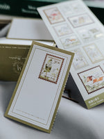 Meow Illustration / Hot Stamping Watercolor Stamp Sticker - Small Houses