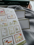 Meow Illustration / Hot Stamping Watercolor Stamp Sticker - Small Houses
