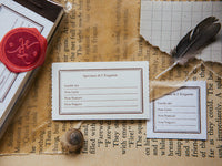 OURS Perforated Letterpress Label Book / Specimen