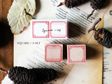 Kurukynki Mini Frame Rubber Stamp Set - Square A Set