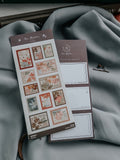 Meow Illustration / Hot Stamping Watercolor Stamp Sticker - Tangli Xianmi
