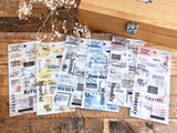 Urban Style Sheet of Stickers / Lime Yellow