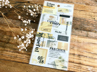 Urban Style Sheet of Stickers / Lime Yellow