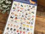 Annual Event Schedule Sheet of Stickers -Shiba Inu