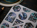 OURS Stamp Sticker Set - Colorful Night (2 pieces)