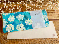 Omori Yuko Note Card - Ajisai (紫陽花）