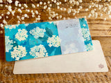 Omori Yuko Note Card - Ajisai (紫陽花）