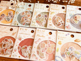 Japanese Washi Masking Stickers / Seal bits - Flowers