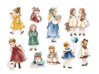 amie Flake Stickers / Seal bits - Antique Girls