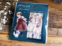 amie Flake Stickers / Seal bits - Antique Girls