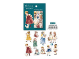 amie Flake Stickers / Seal bits - Antique Girls