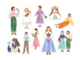 "Amie" Flake Stickers / Seal bits - Retro Girls