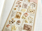 Pressed Flower Sheet of Stickers / Ivory
