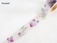 YOHAKU Original Washi Tape - Bouquet (ブーケ)
