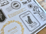 Linea Classica Sheet of Stickers - Cat