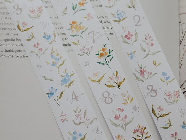 Meow / Magic Flower Masking Tape with relaease paper