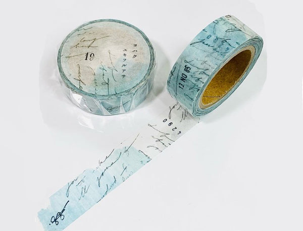 YOHAKU Original Washi Tape / Y-076 Snowy Morning (ユキフルアサ)