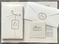 Japanese Botanical Garden Wooden Rubber Stamp - Thank You
