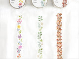Japanese Die-Cut Washi Masking Tape / Flowers