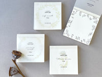 High Quality Botanical Garden Letterpress Memo Pad - Leaf Wreath