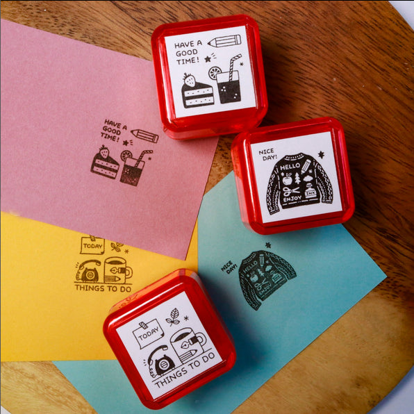 Eric Small Things Eric Small Things x Sanby Wax Self-ink Stamp - Snack – Little Happy Things