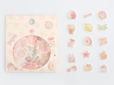 Japanese Washi Masking Stickers / Seal bits - Peach