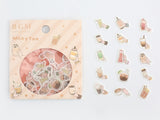 Japanese Washi Masking Stickers / Seal bits - Tapioca Tea