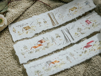 Meow Masking Tape with Release Paper / Little Houses - cool colors