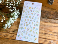 One's Daily Life Sheet of Stickers - Flower
