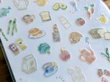 One's Daily Life Sheet of Stickers - Food