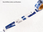 YOHAKU Original Washi Tape / Y-005 Blue & White (アイイロ)