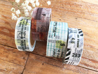 YOHAKU Original Washi Tape /Y-010 Black & White (クロトシロ)