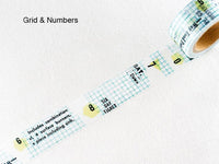 YOHAKU Original Washi Tape - Grids (ホウガン)