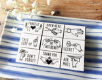 KNOOP Original Rubber Stamps - Messages at your choice