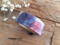 YOHAKU Original Washi Tape / Y-011 Summer Colors (ナツノイロ)