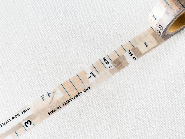 YOHAKU Original Washi Tape / Y-013 Note (ノート)