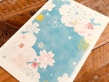 Beautiful  Sakura Cherry Blossom Postcards by Kyou Izumi