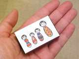 Classiky 75 beautiful Japanese stickers in a super cute Matchbox