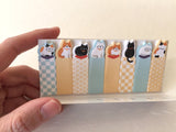 Sticky Index Tabs/ One Point Sticker - Gorogoro Nyansuke at yout choice