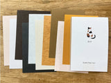 Kamiterior Mini Memo Pad - Calico Cat