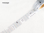 YOHAKU Original Washi Tape / Y-038 Message (メッセージ)