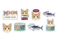 On Sale / Felissimo Cat Club Flake Stickers - Mint