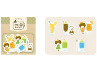 Papier Platz x Mizutama Flake Stickers / Seal bits - Cafe Series