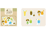 Papier Platz x Mizutama Flake Stickers / Seal bits - Cafe Series