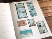 "Moments" Film Series Flake Sticker Pack / Blue Tone