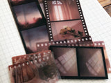 "Moments" Film Series Flake Sticker Pack / Brown Tone