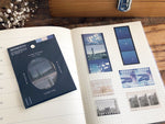 "Moments" Film Series Flake Sticker Pack / Navy Tone