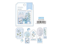 Pressed Flower Flake Stickers / Hyacinth