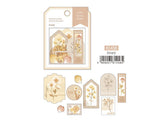 Pressed Flower Flake Stickers / Ivory