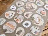 Quiet Life Sheet of Stickers / Cat